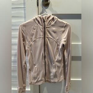 size 4 pink lululemon define hooded jacket nulu